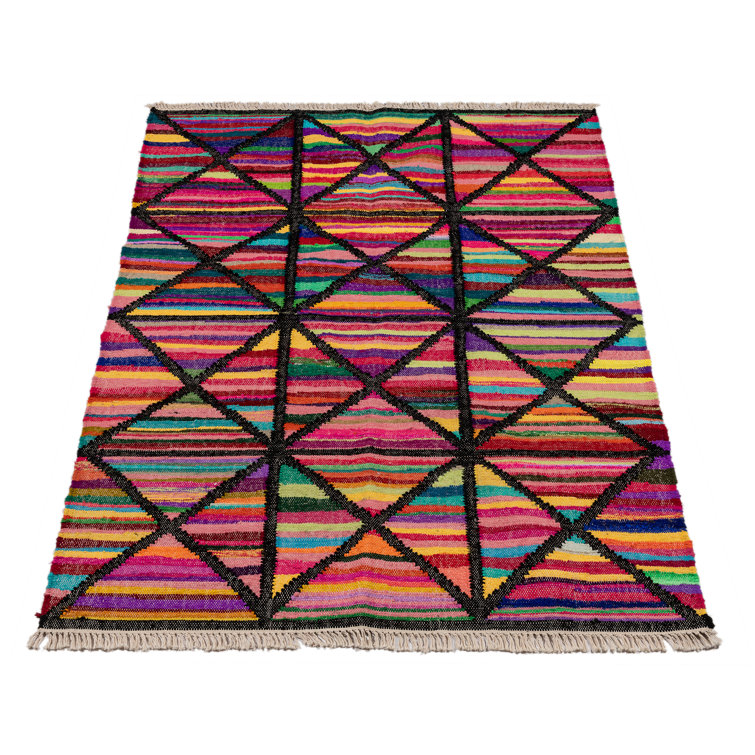 Latitude Vive Brayden Pink/Black/Yellow Rug Wayfair.co.uk